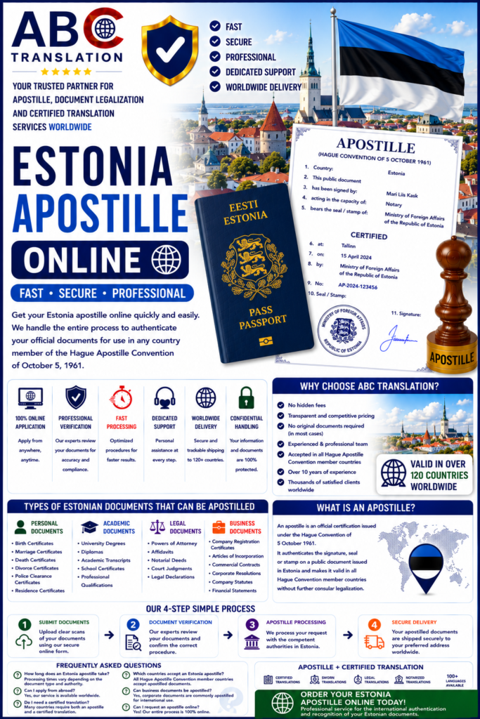 Estonia apostille online