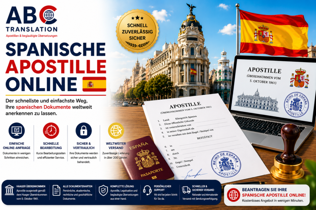 Spanische Apostille online