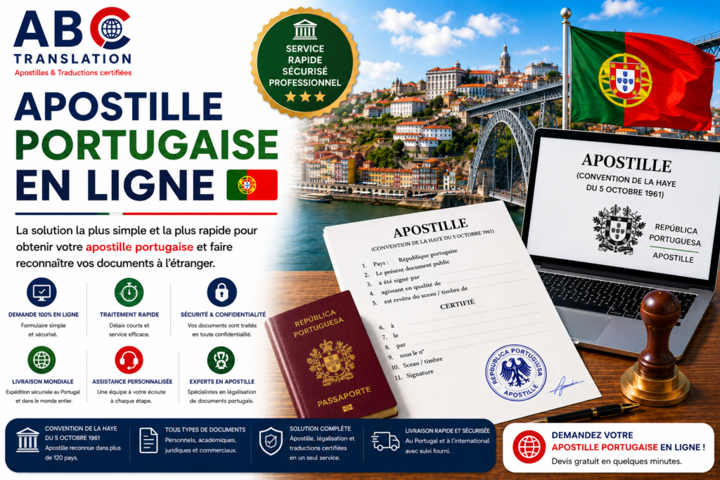 Apostille portugaise en ligne