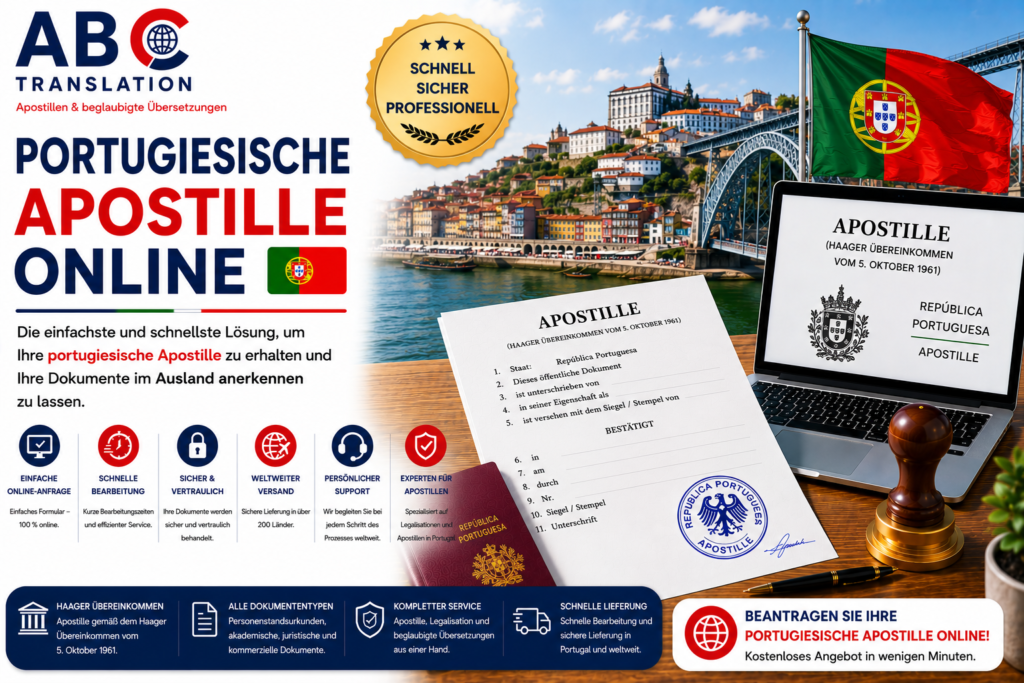 Portugiesische Apostille online
