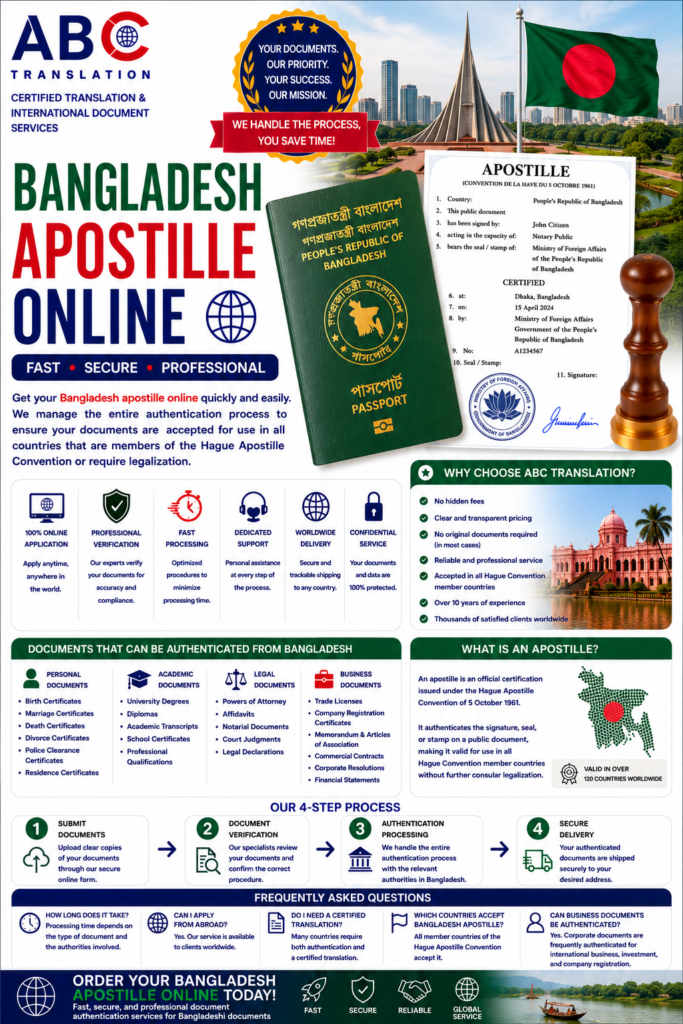 Bangladesh apostille online
