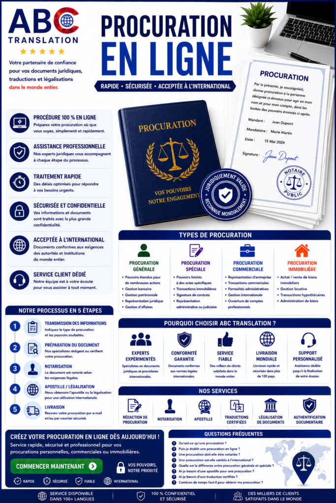 Procuration en ligne
