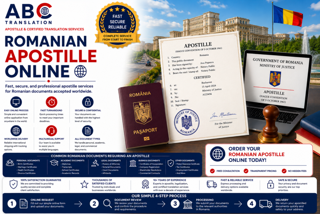 Romanian apostille online