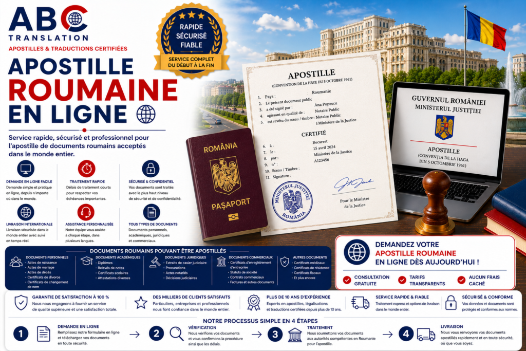 Apostille roumaine en ligne