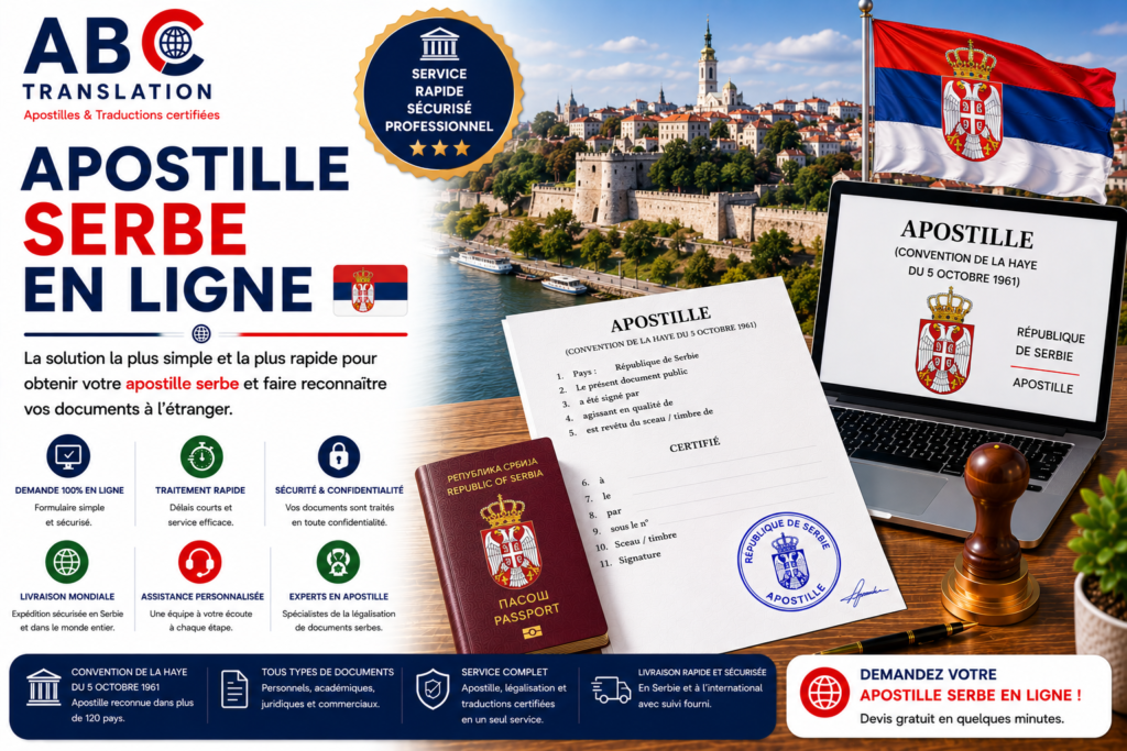 Apostille serbe en ligne