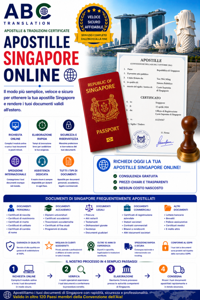 Apostille Singapore online