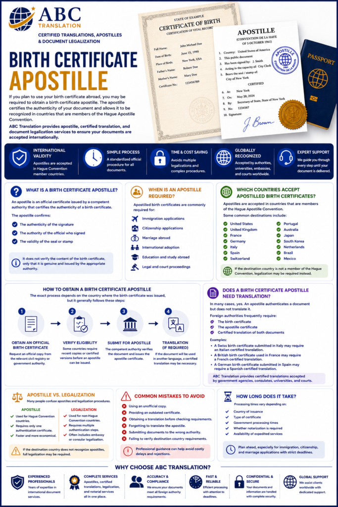 Birth Certificate Apostille