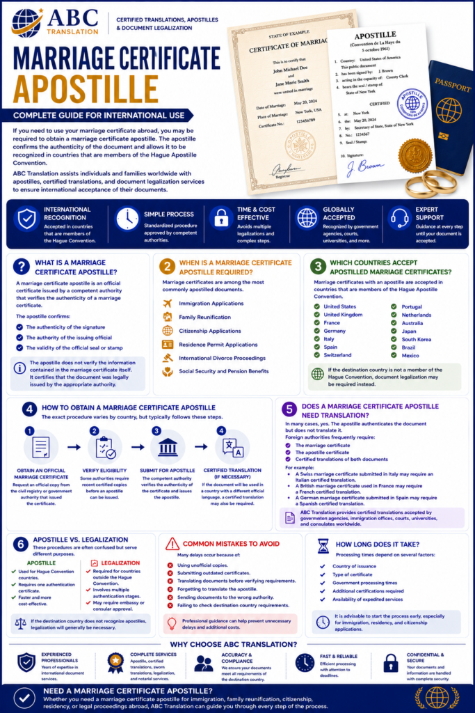 Marriage Certificate Apostille