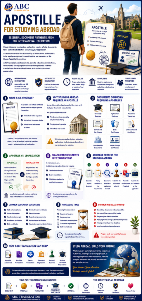 Apostille for Studying Abroad