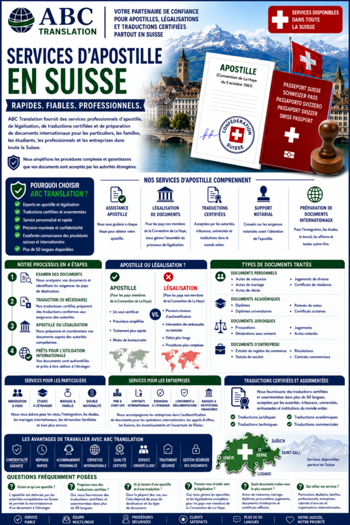 Services d’Apostille en Suisse