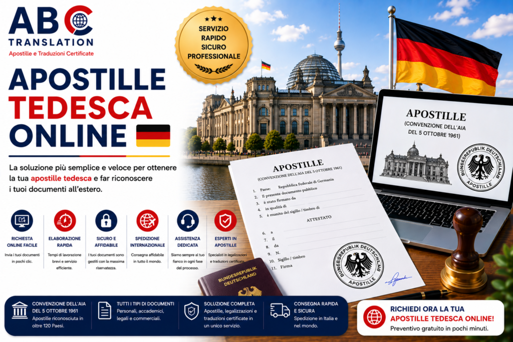 Apostille tedesca online