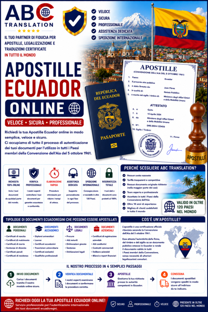 Apostille Ecuador online