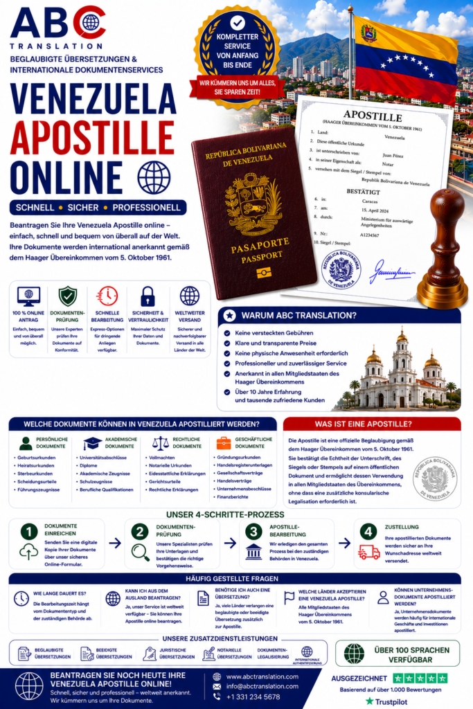 Venezuela Apostille online