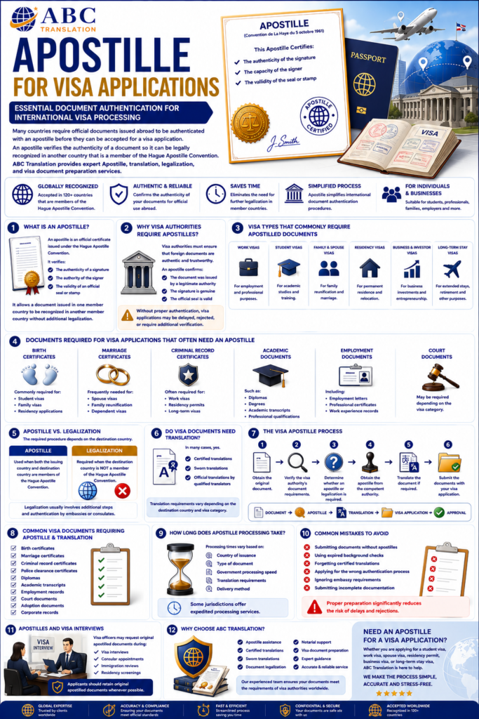 Apostille for Visa Applications