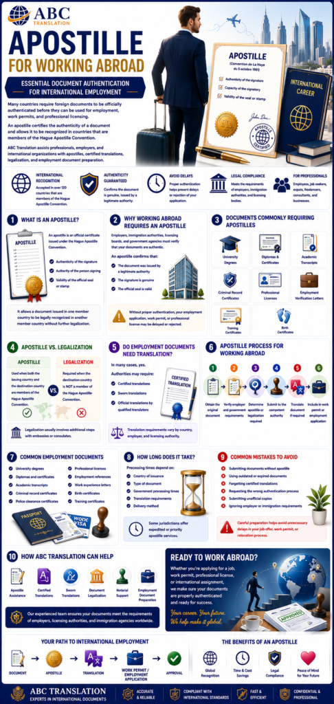 Apostille for Working Abroad