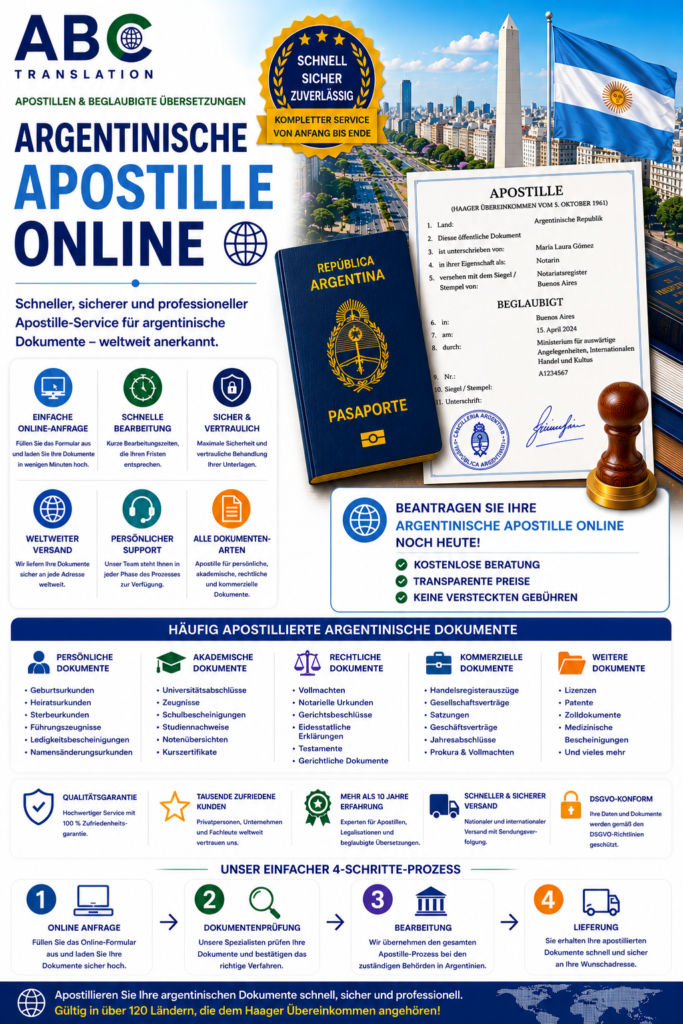 Argentinische Apostille online
