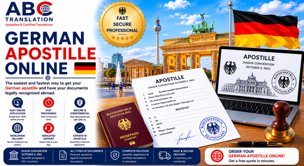 German apostille online