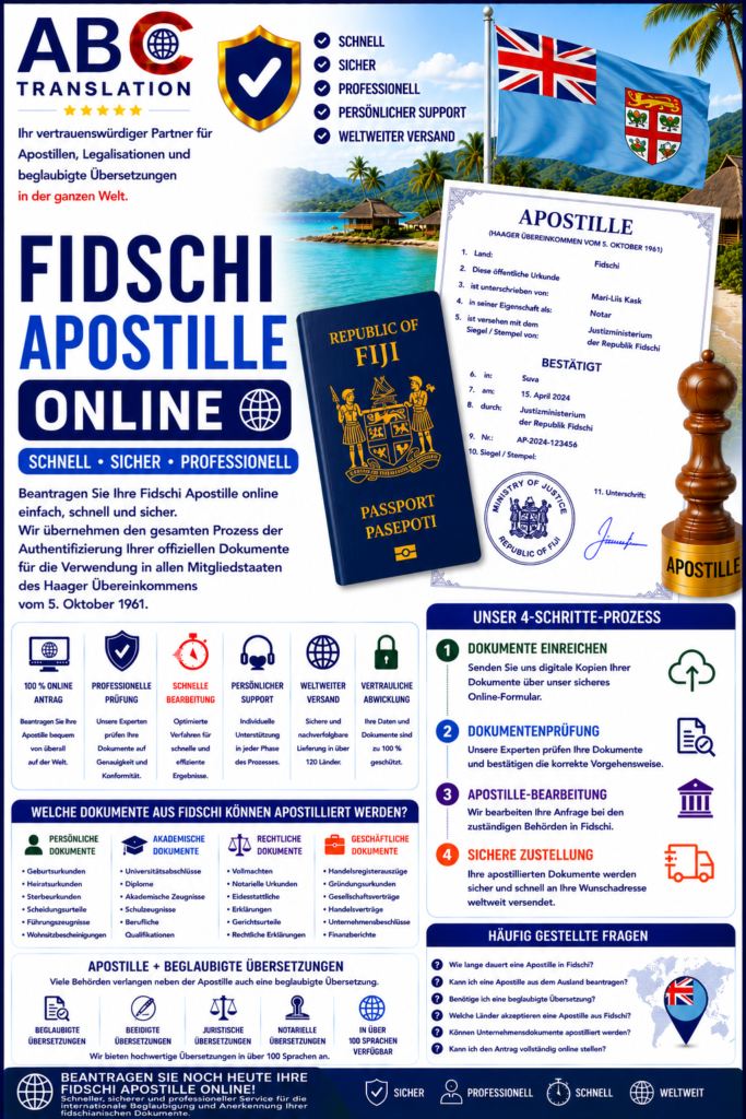 Fidschi Apostille online