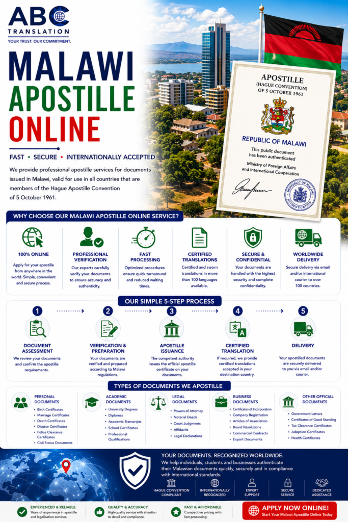 Malawi Apostille Online