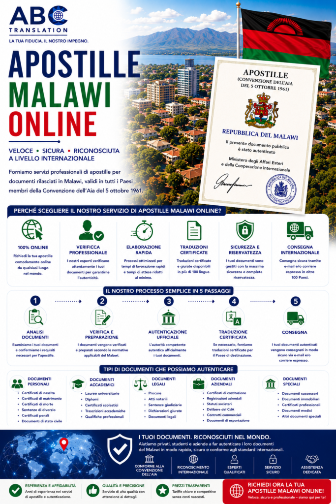 Apostille Malawi Online