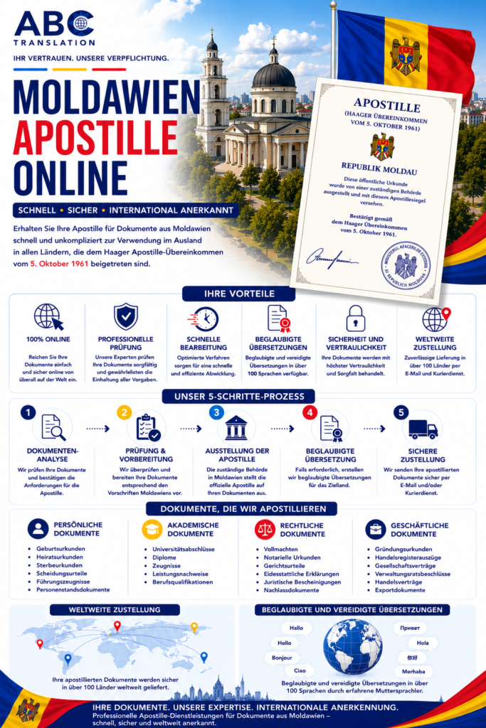 Moldawien Apostille Online