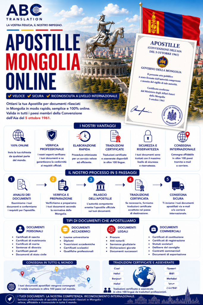Apostille Mongolia Online