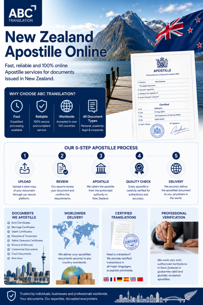 New Zealand Apostille Online