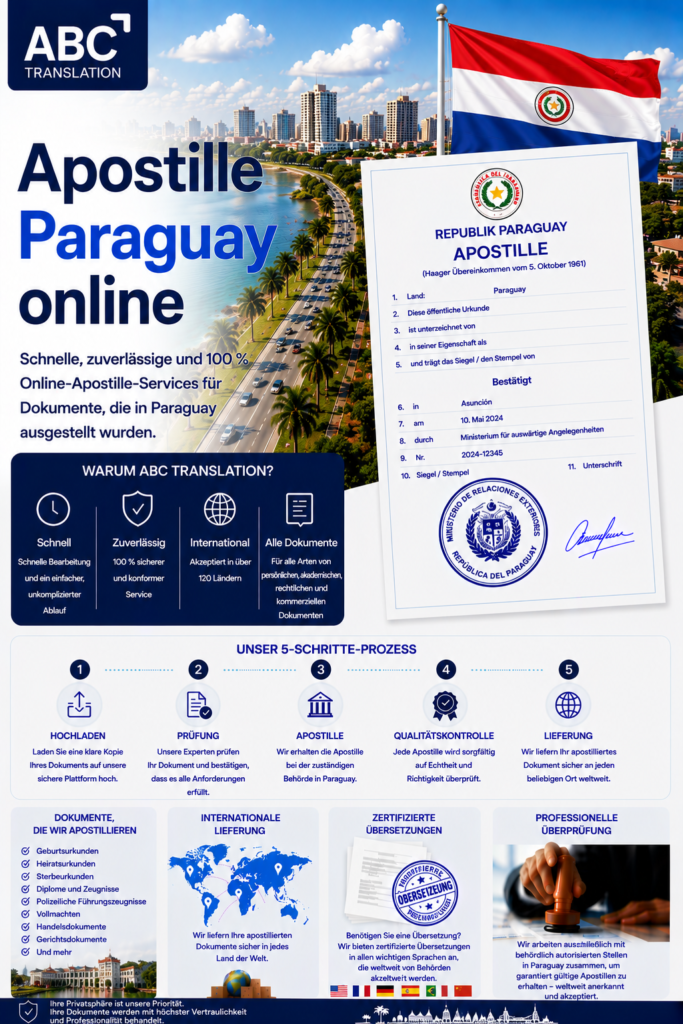 Paraguay Apostille Online Schweiz