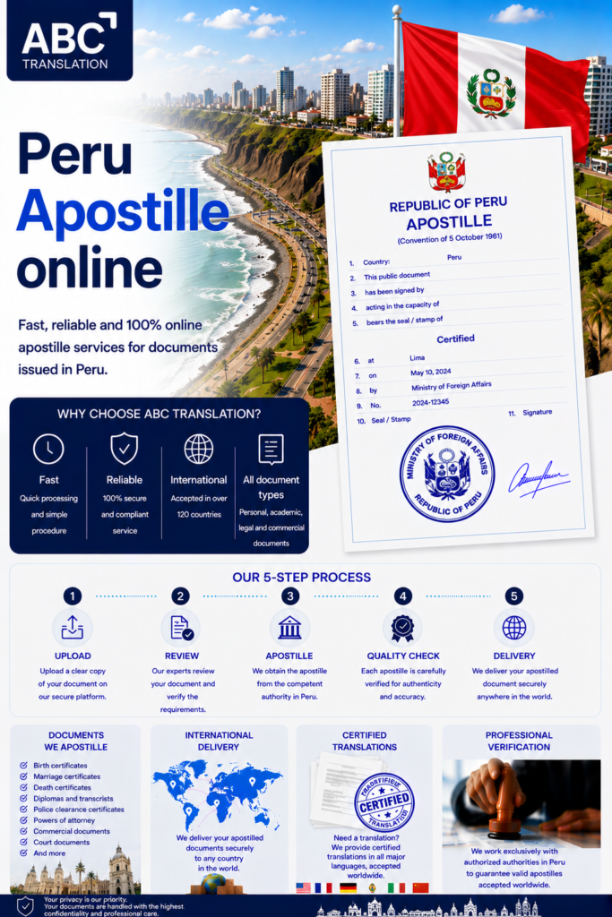 Peru Apostille Online
