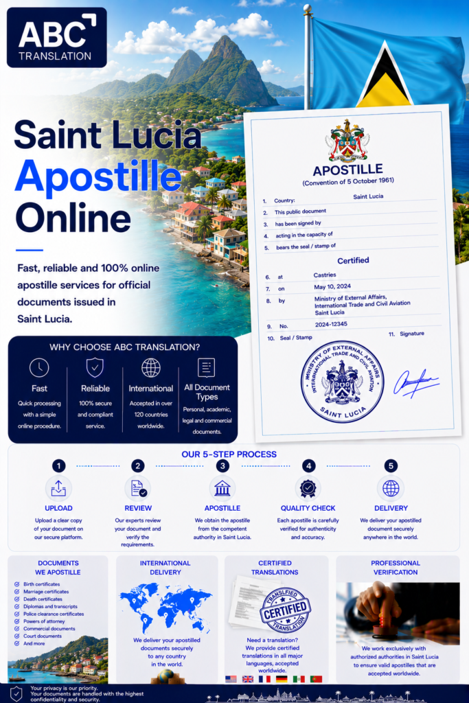 Saint Lucia Apostille Online