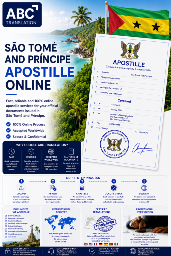 São Tomé and Príncipe Apostille Online