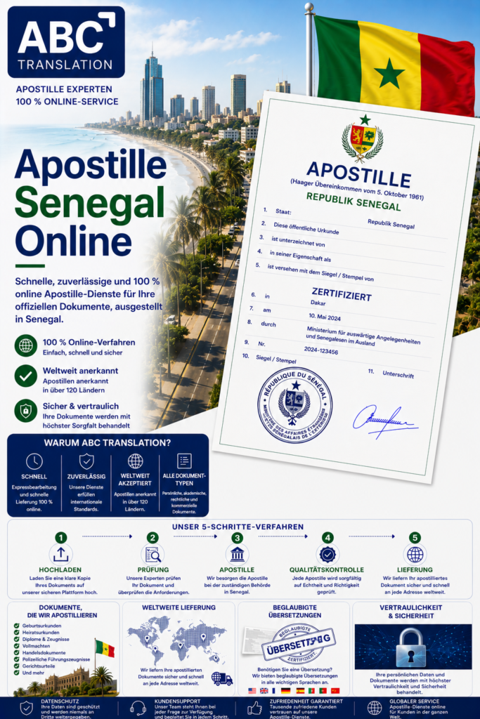Apostille Senegal Online