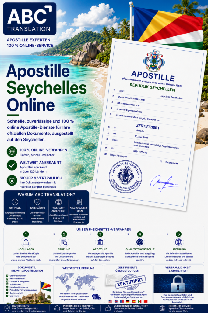 Seychelles Apostille Online Schweiz