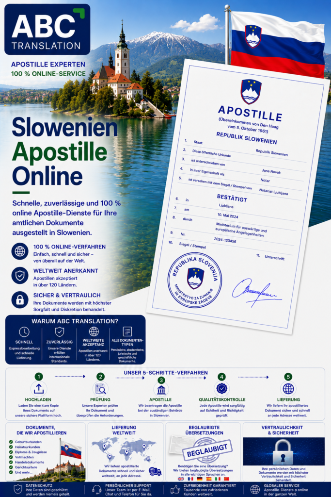 Slowenien Apostille Online