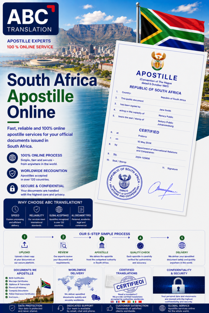South Africa Apostille Online