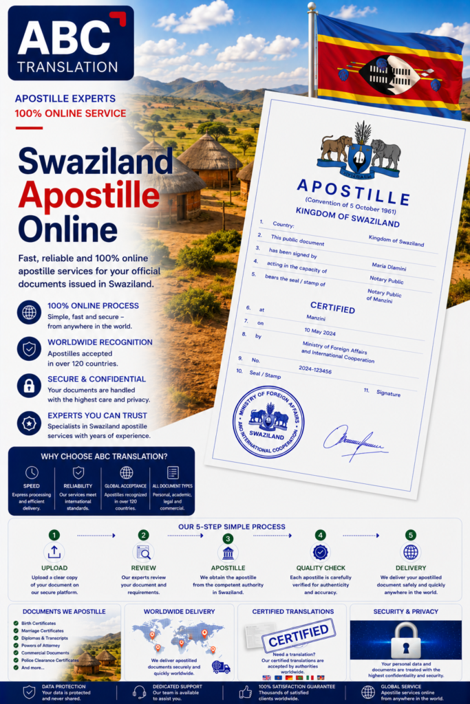 Swaziland Apostille Online