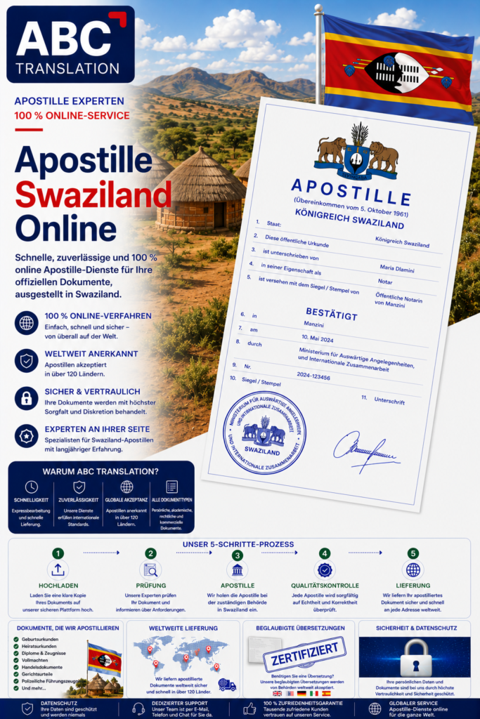 Eswatini Apostille Online