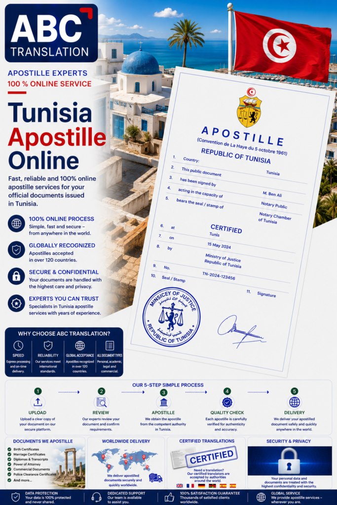 Tunisia Apostille Online