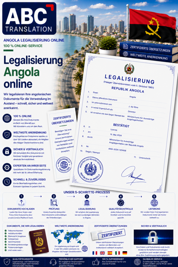 Angola Legalisierung Online