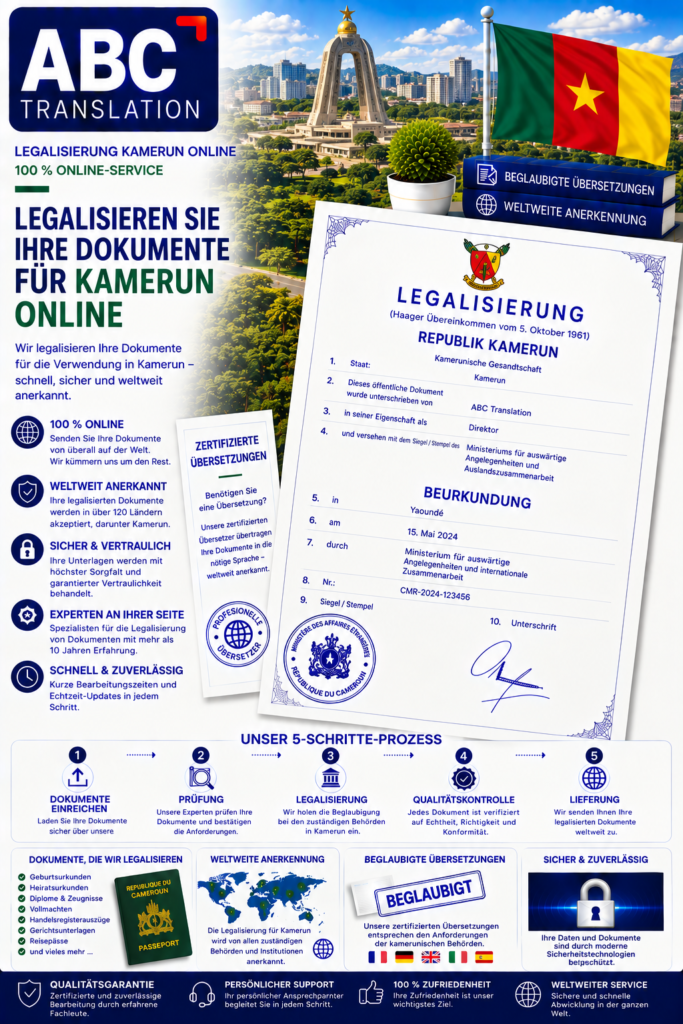 Kamerun Legalisierung Online