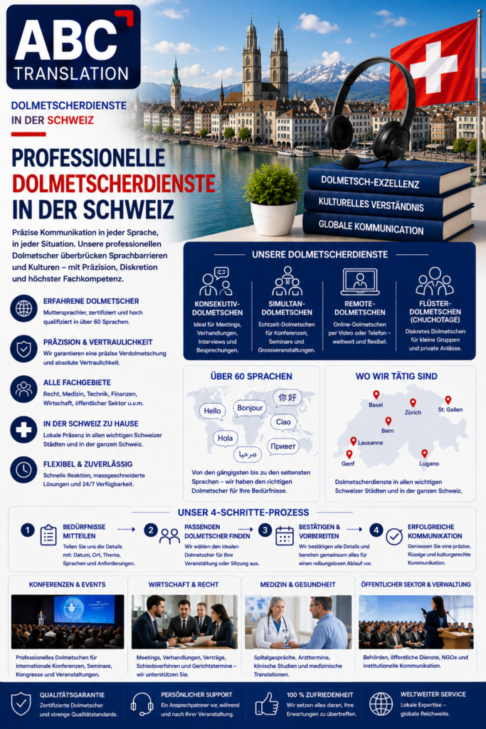 Dolmetscherdienste in der Schweiz