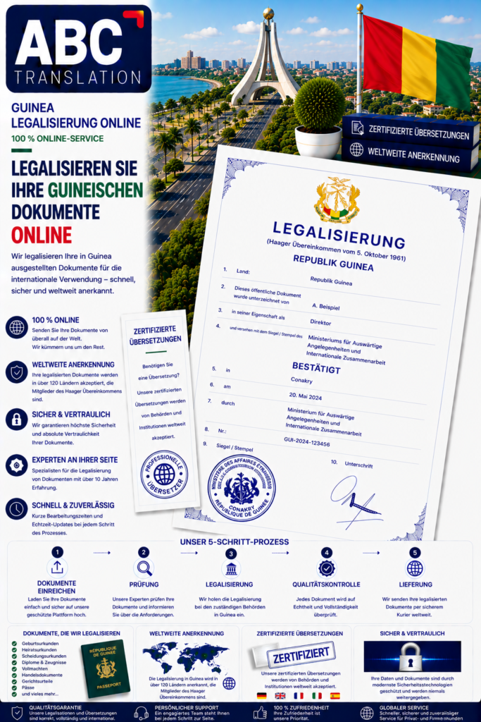 Guinea Legalisierung Online
