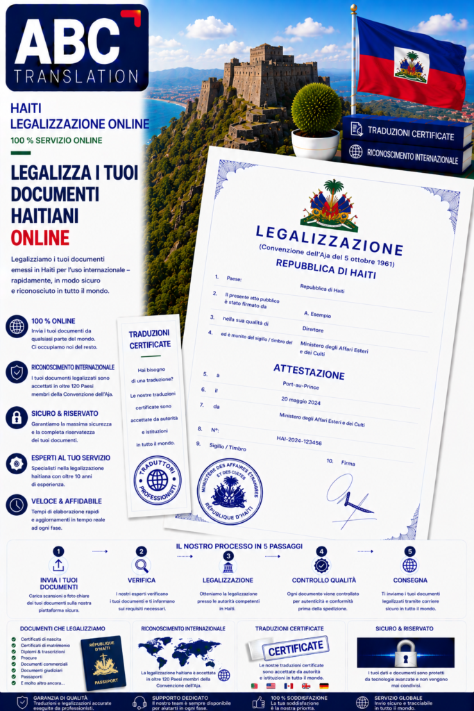 Legalizzazione Haiti Online