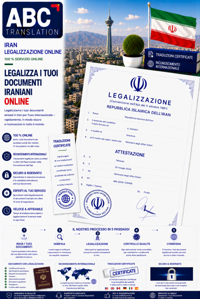 Legalizzazione Iran Online