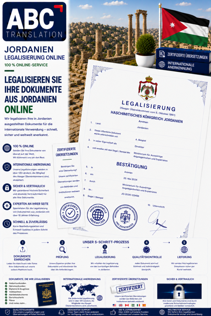 Jordanien Legalisierung Online