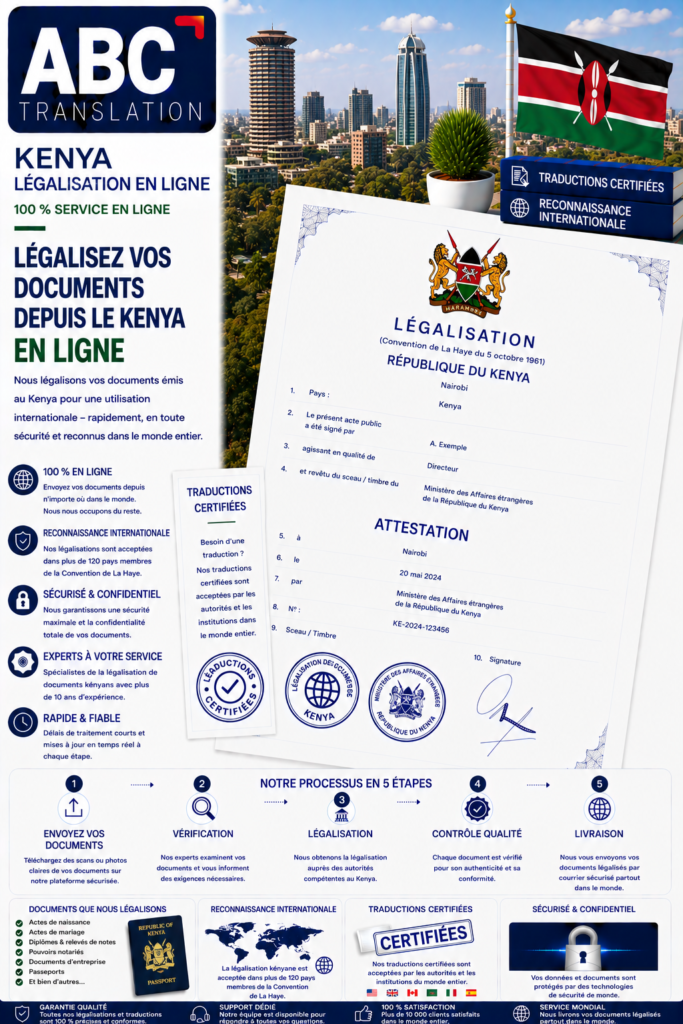 Légalisation Kenya en ligne