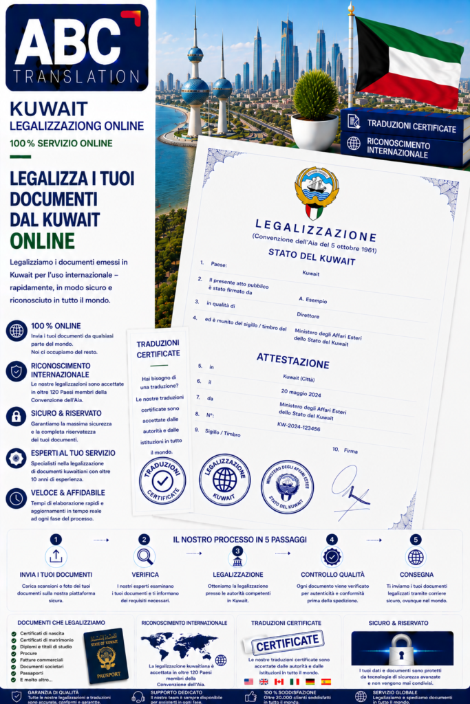Legalizzazione Kuwait Online