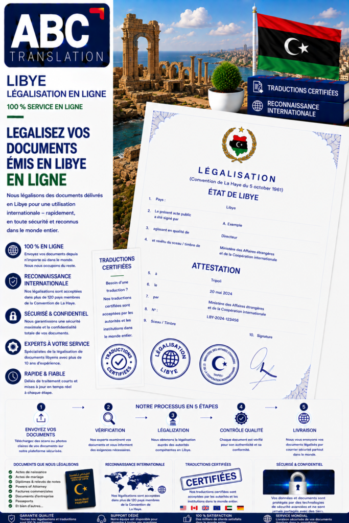 Légalisation Libye en ligne