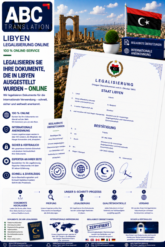 Libyen Legalisierung Online