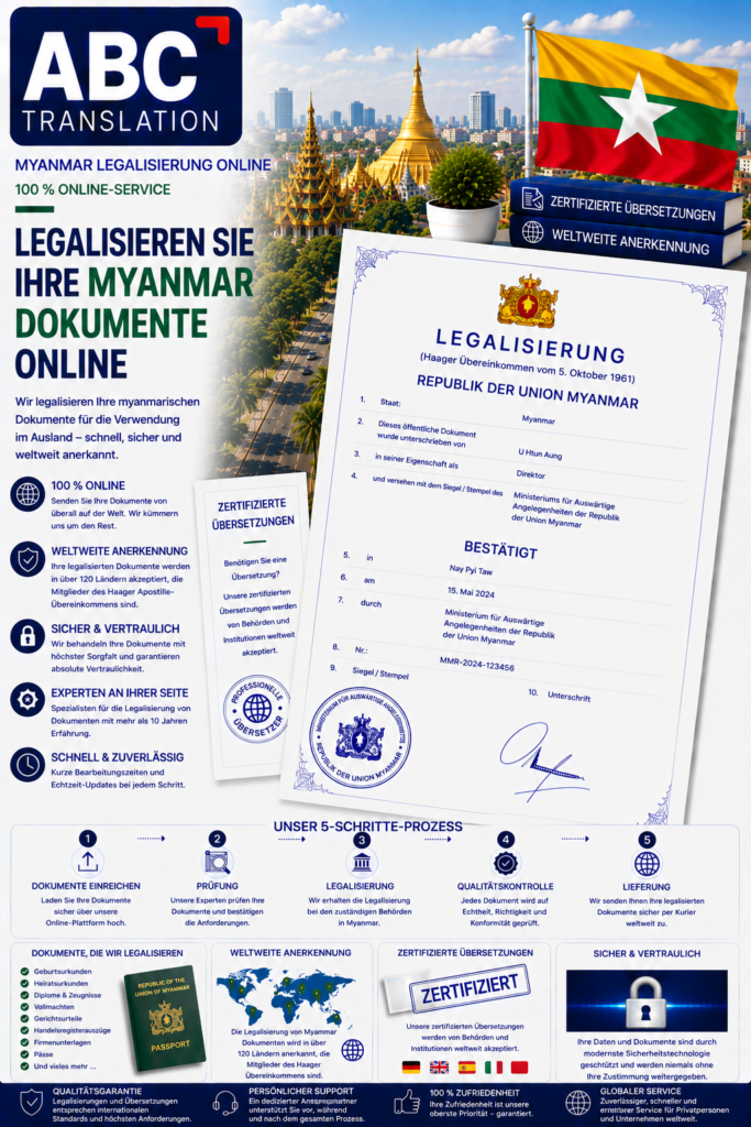 Myanmar Legalisierung Online